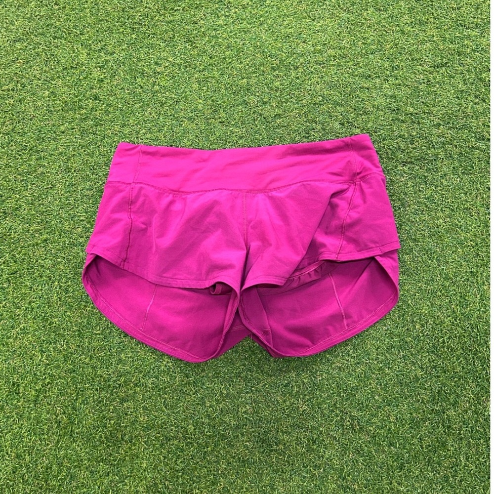 Lululemon Speed Up Low-Rise Lined Running Shorts Magenta Purple Size 4
